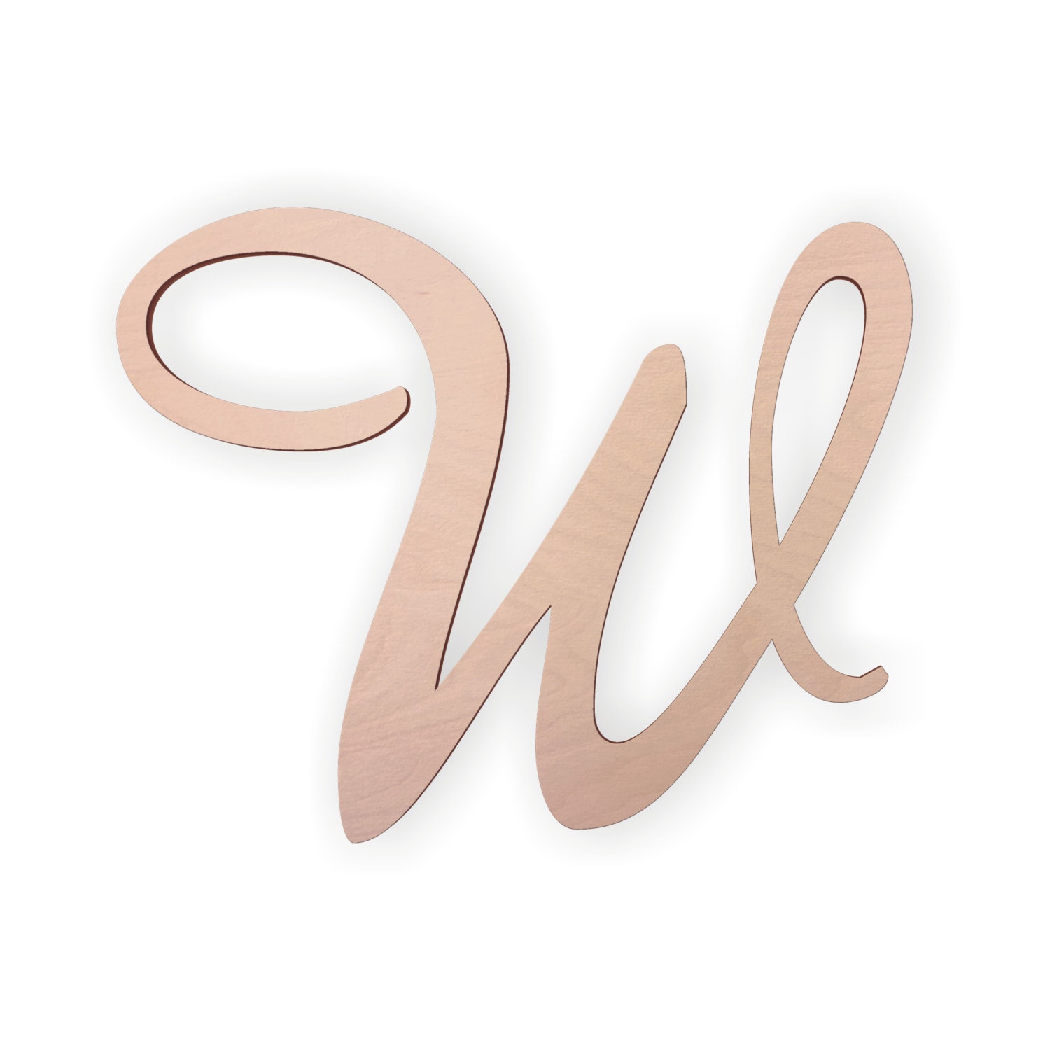 Wooden Monogram Letter l Large or Small, Unfinished, Cursive Wooden Letter  Perfect for Crafts, DIY, Weddings Sizes 1 to 36 