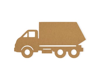 Garbage Truck Decor, Trash Truck Boys Wall Hanging, Door Hanger, Decal, Wall Art, Quality Cardboard,  Ready to Paint