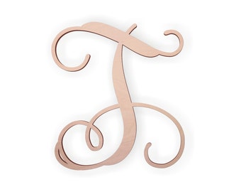 Cursive Letter T Etsy