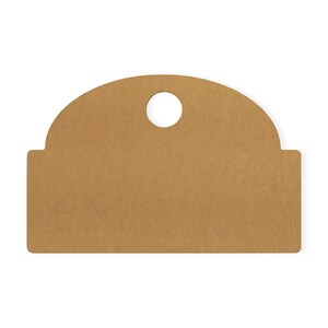 Etiqueta de regalo, corte en blanco, letrero de bricolaje, arte de pared, decoración del hogar, colgante de pared, cartón de calidad, listo para pintar