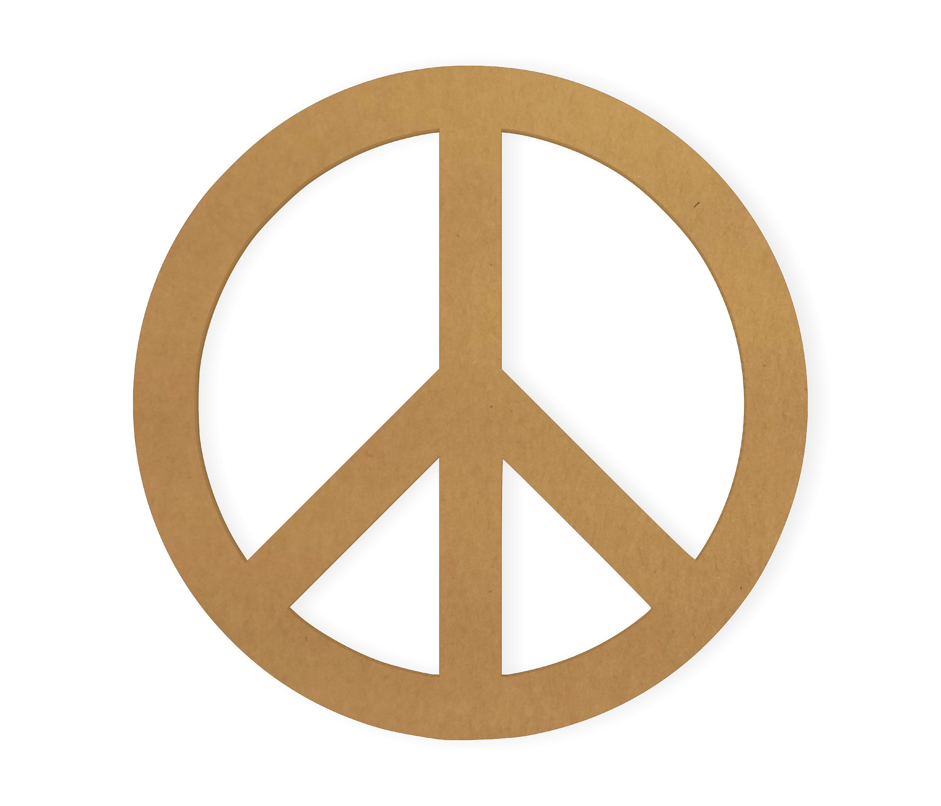 Peace Symbol Wall Art, Cardboard Cutout (5 to 42 Inches) - Etsy