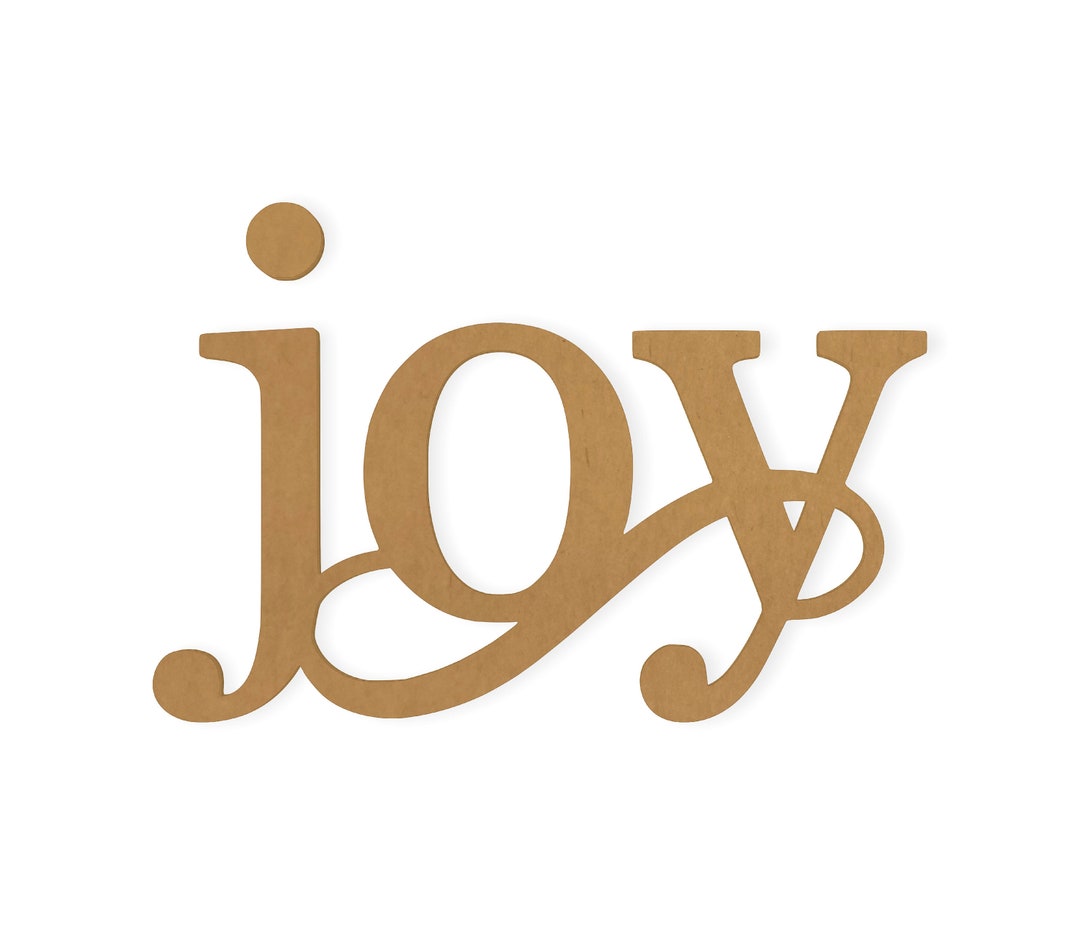 Wall Hanging Word Art Joy - Cutout, Home Decor, Cut From Quality ...
