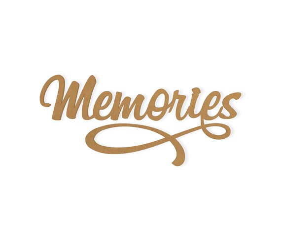 Memories Wall Art: Unfinished Cardboard Cutout - DIY
