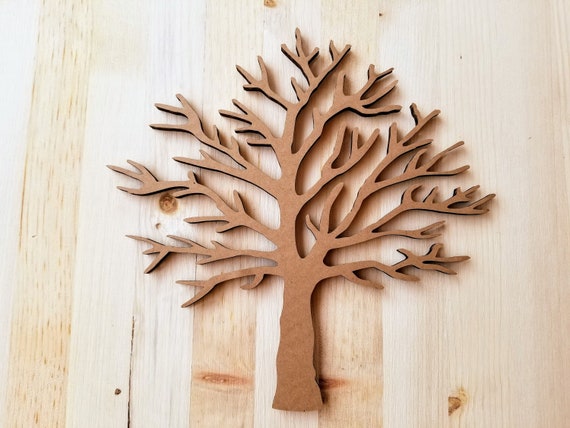 Large wooden tree cutout discount