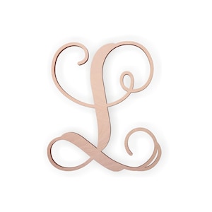 Letra de monograma de vid "L" - Decoración del hogar, gran regalo, colgador de puerta o incluso para bodas