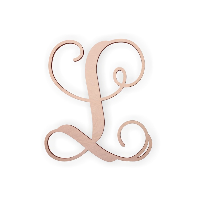 Vine Monogram Letter l Home Decor Great Gift Etsy