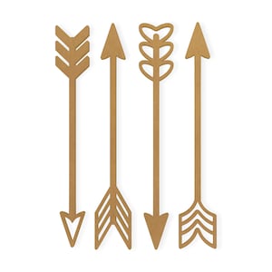 Setas de decoração para casa (4) - Recorte, decoração de casamento, decoração de dia dos namorados, decoração de casa, corte em papelão de qualidade, disponível de 4 a 42 polegadas de altura