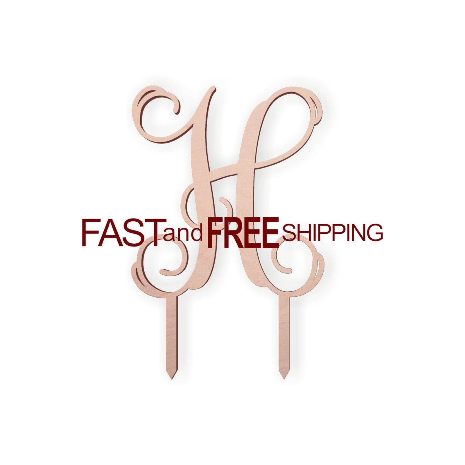 Cake Topper Letter h Wedding Cake Topper - Etsy