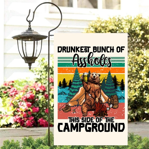 Funny Camp Flags Etsy