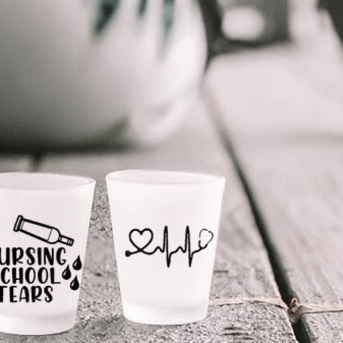 Nursing School Shot Glass Future Nurse Shot Glass Gift for Etsy
