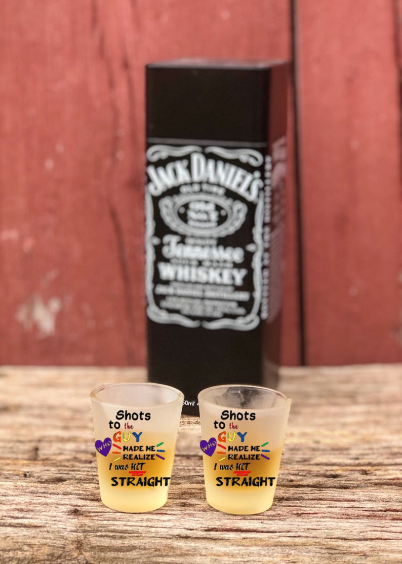 Gay Pride Shot Glass Boyfriend Gift Gay Couple Gay Shot Etsy