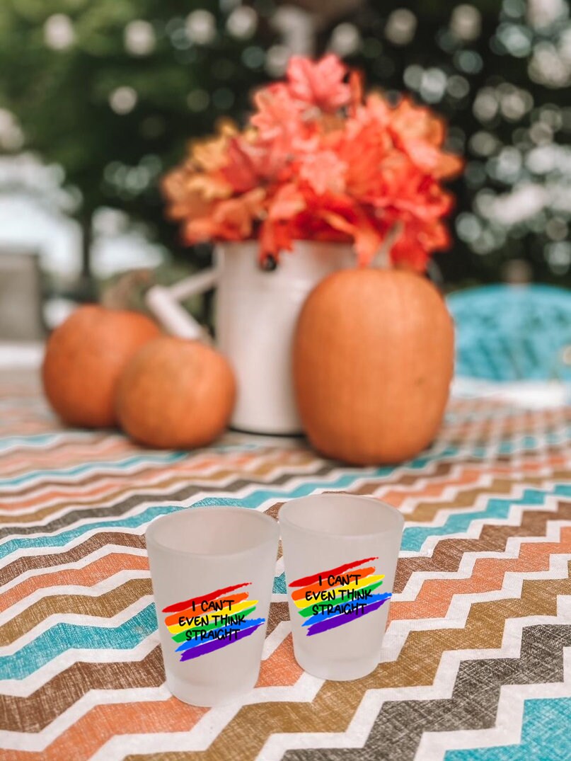 Pride Shot Glass Lesbian Shot Glass Gift for Lesbian Etsy
