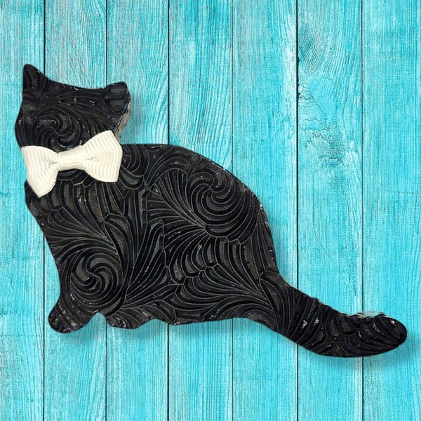Black Cat Car Air Freshener Etsy