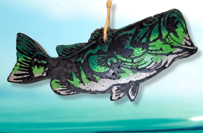 Bass Fish Freshie Car Air Freshener Etsy