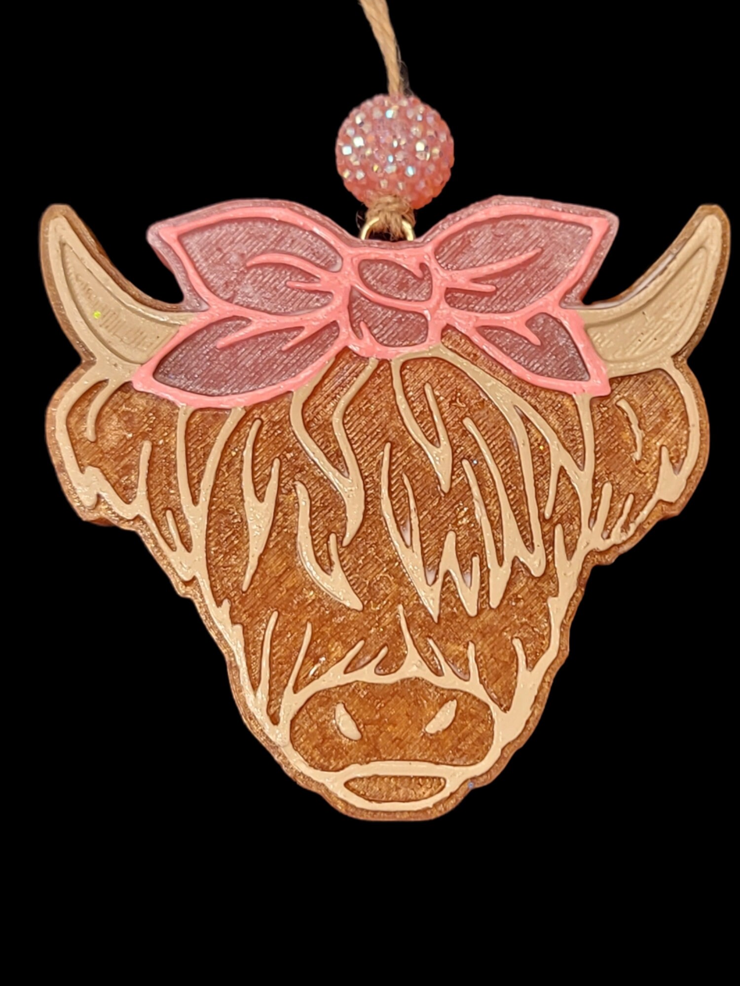 Highland Cow Car Freshie Air Freshener Etsy