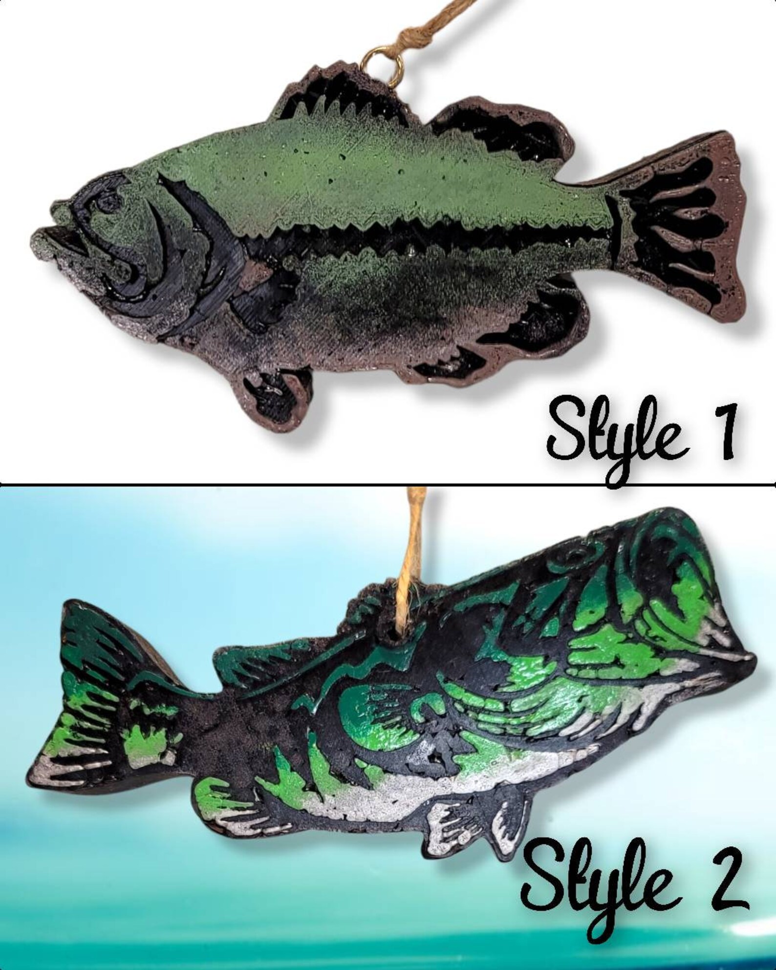 Bass Fish Freshie Car Air Freshener Etsy