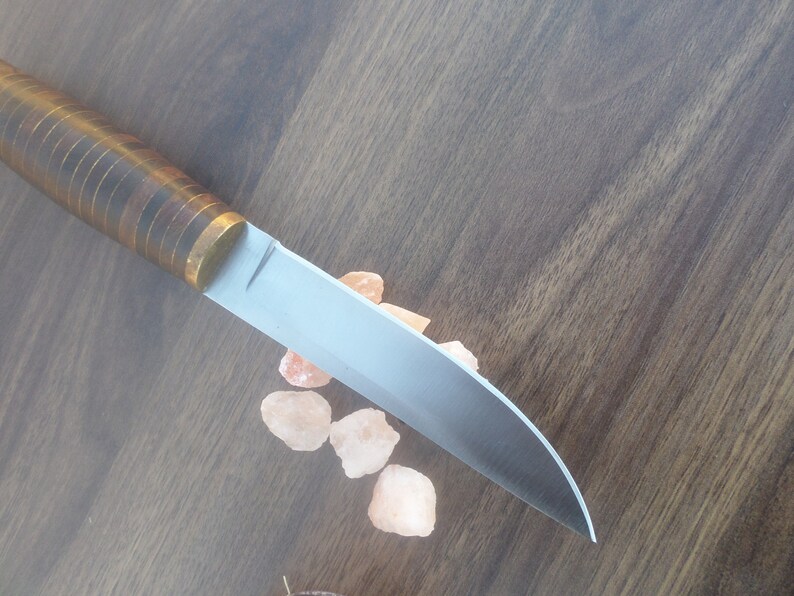 Custom Hand Made3/8x9 D2 Tool Steel Hunting Knife With Leather Sheath image 8