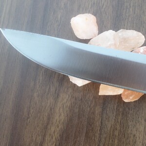 Custom Hand Made3/8x9 D2 Tool Steel Hunting Knife With Leather Sheath image 5