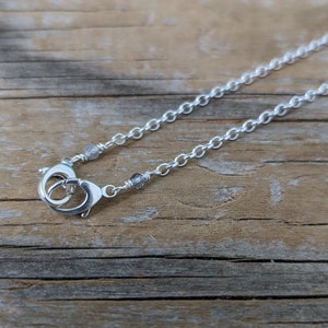 Sterling silver double clasp chain