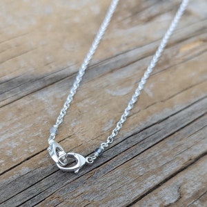 Sterling silver double clasp chain