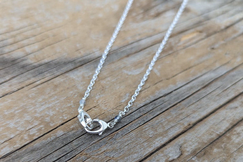 Sterling silver double clasp chain