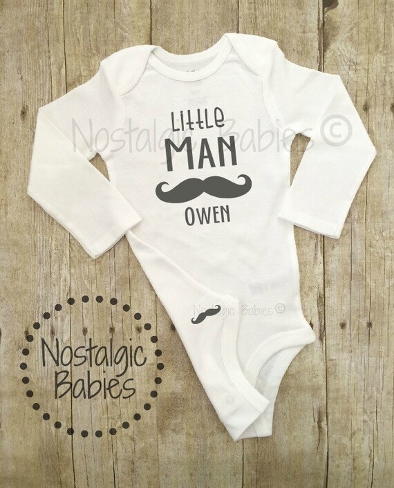 Little Man Is One Year Old First Birthday Son Nephew Gift Boys Romper Bodysuit