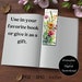 Flower Bookmarks, Spring Flowers, Watercolor Bookmarks, Printable ...