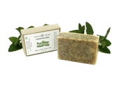 Organic Lemon Balm Soap, Herbal Soap, Unscented Natural Soap, Eco Friendly, Organic Skin Care, Vegan Body Bar, Beauty Bar, Fragrance Free