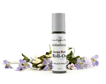 Organic Sleepy Baby Roll On Aromatherapy, Natural Aromatherapy Sleep Oil for Babies and Children, Roller Application