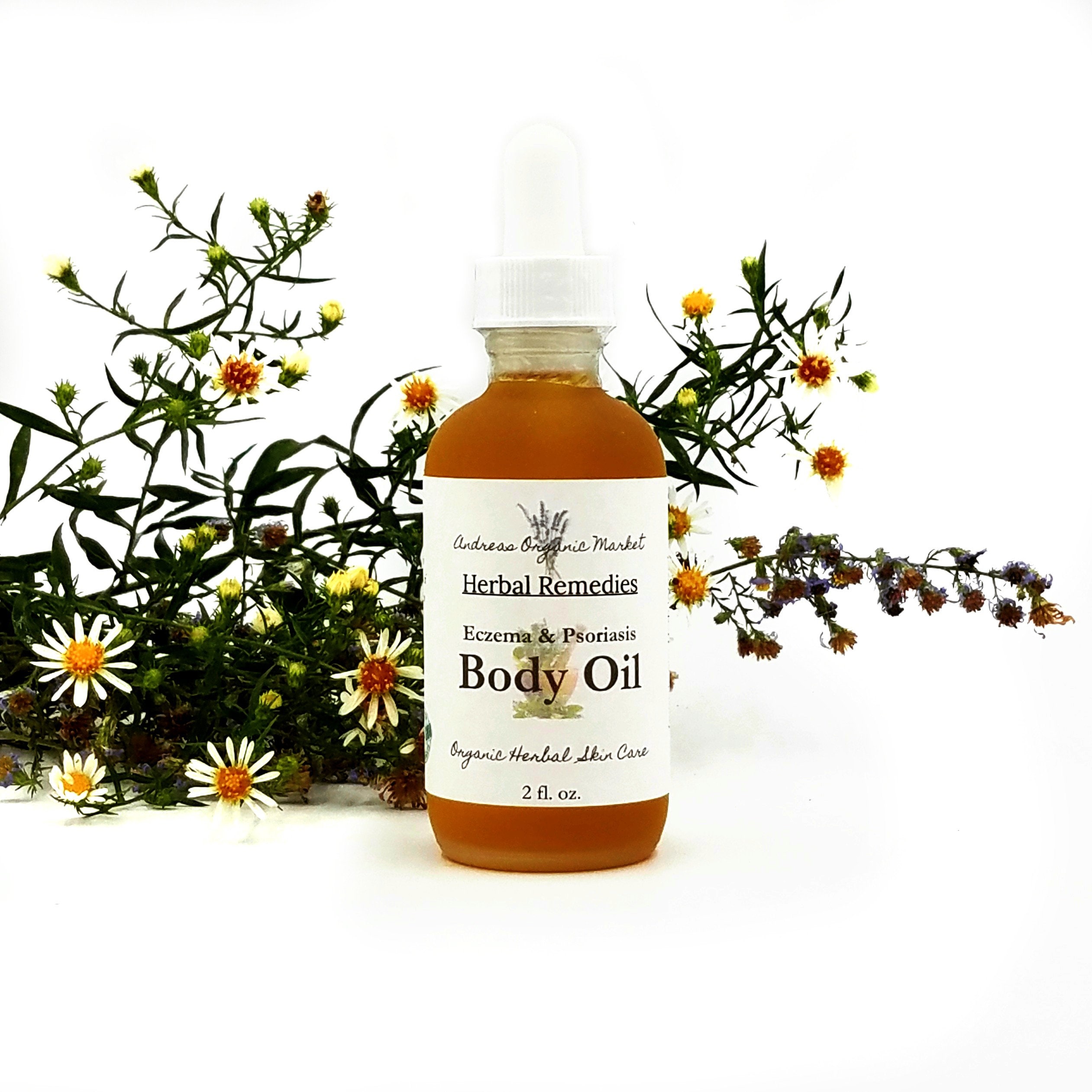 Organic Eczema and Psoriasis Body Oil Vegan Inflamed Skin Etsy