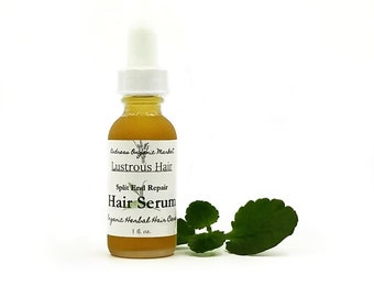 Organic Split End Repair Serum, Vegan Hair Treatment for Split Ends, Eco Friendly Herbal Oil for Damaged Hair