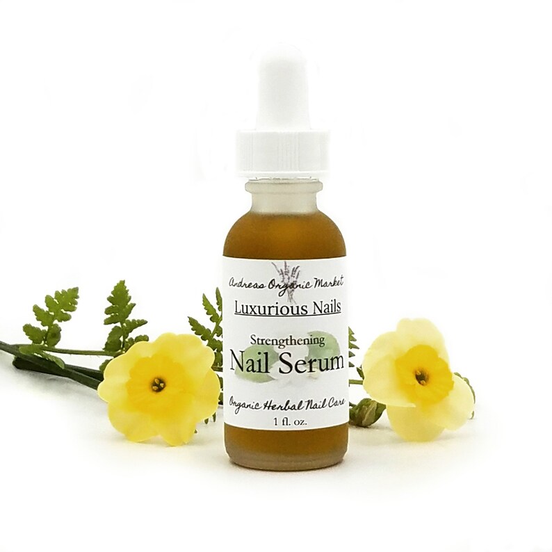 Organic Herbal Nail Serum for Stronger and Thicker Nails Etsy