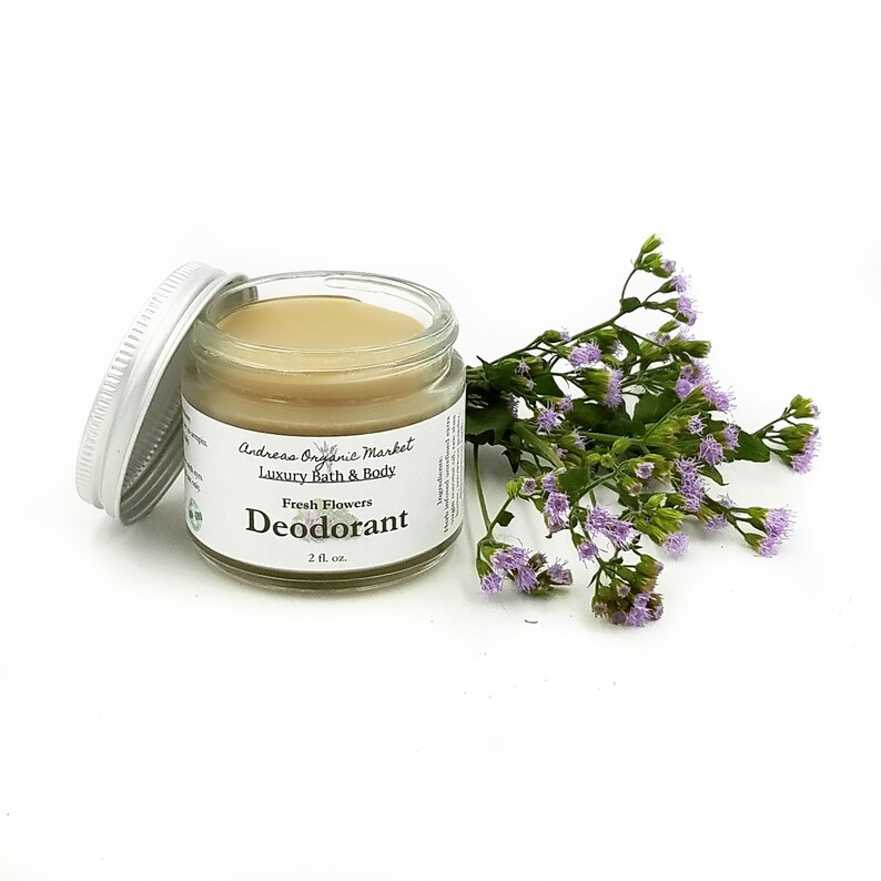 Organic Underarm Deodorant for Women Fresh Flowers Essential Etsy