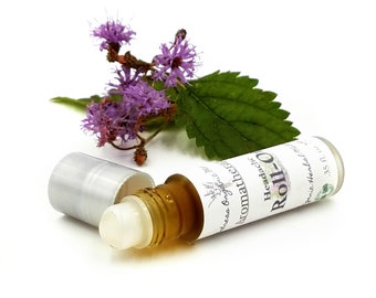 Organic Aromatherapy Roller in Glass Packaging, Aromatherapy Blend with Essential Oils Used for Headaches