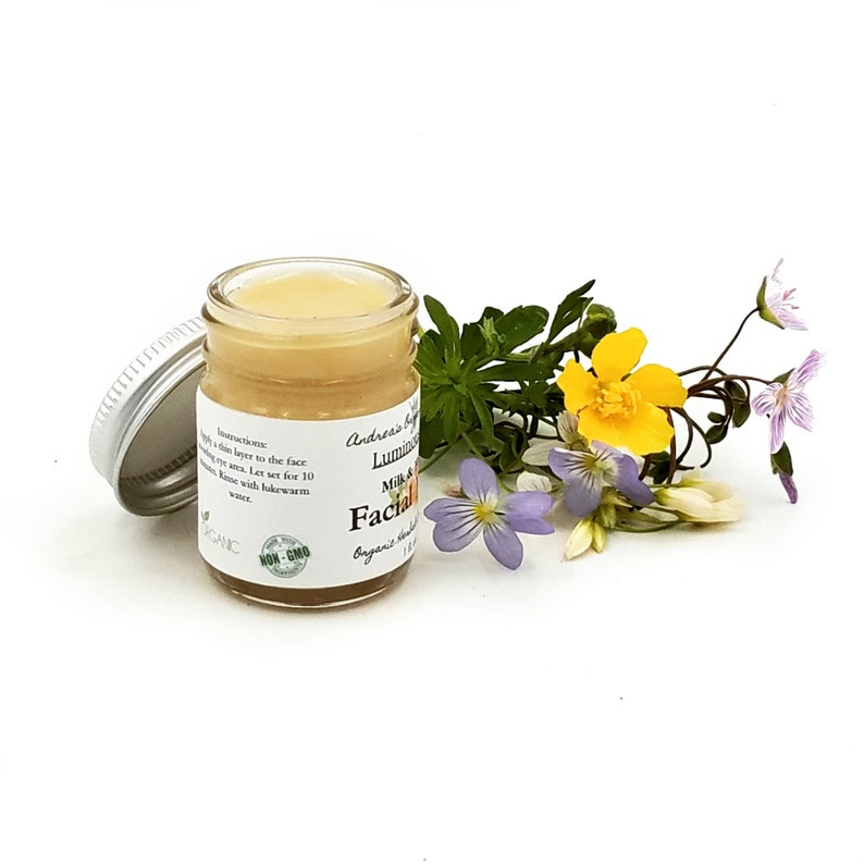 Organic Milk & Honey Face Mask Sample Face mask Mini Trial Etsy