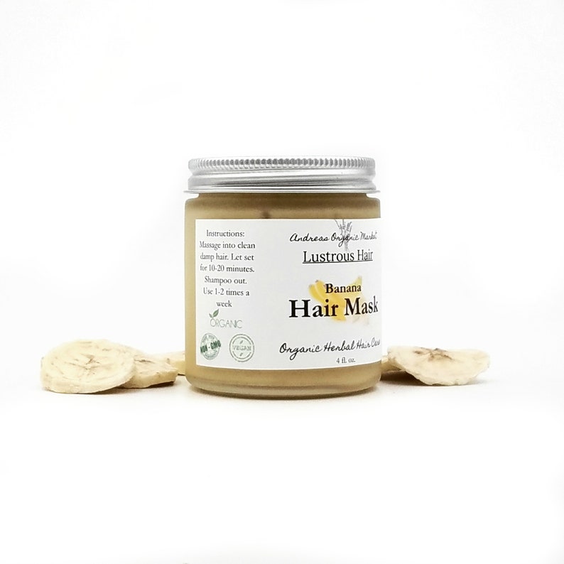 Organic Banana Hair Mask Vegan Deep Conditioner Natural Etsy