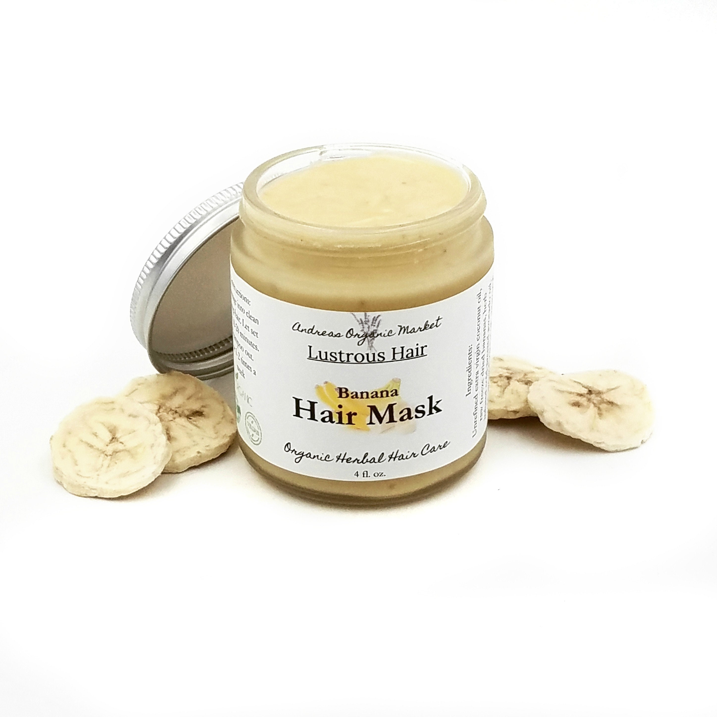 Organic Banana Hair Mask Vegan Deep Conditioner Natural Etsy