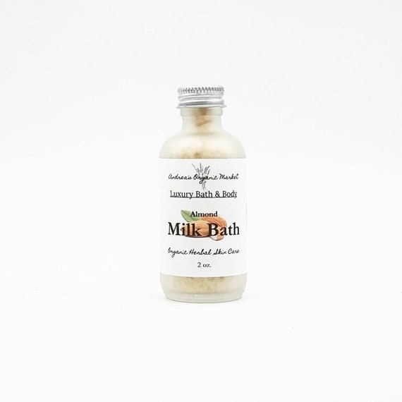 Organic Almond Milk Bath Sample Bath Soak Mini Trial Size Etsy
