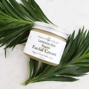 Crème pour le visage végétalienne bio non parfumée, hydratant naturel pour le visage à base de plantes