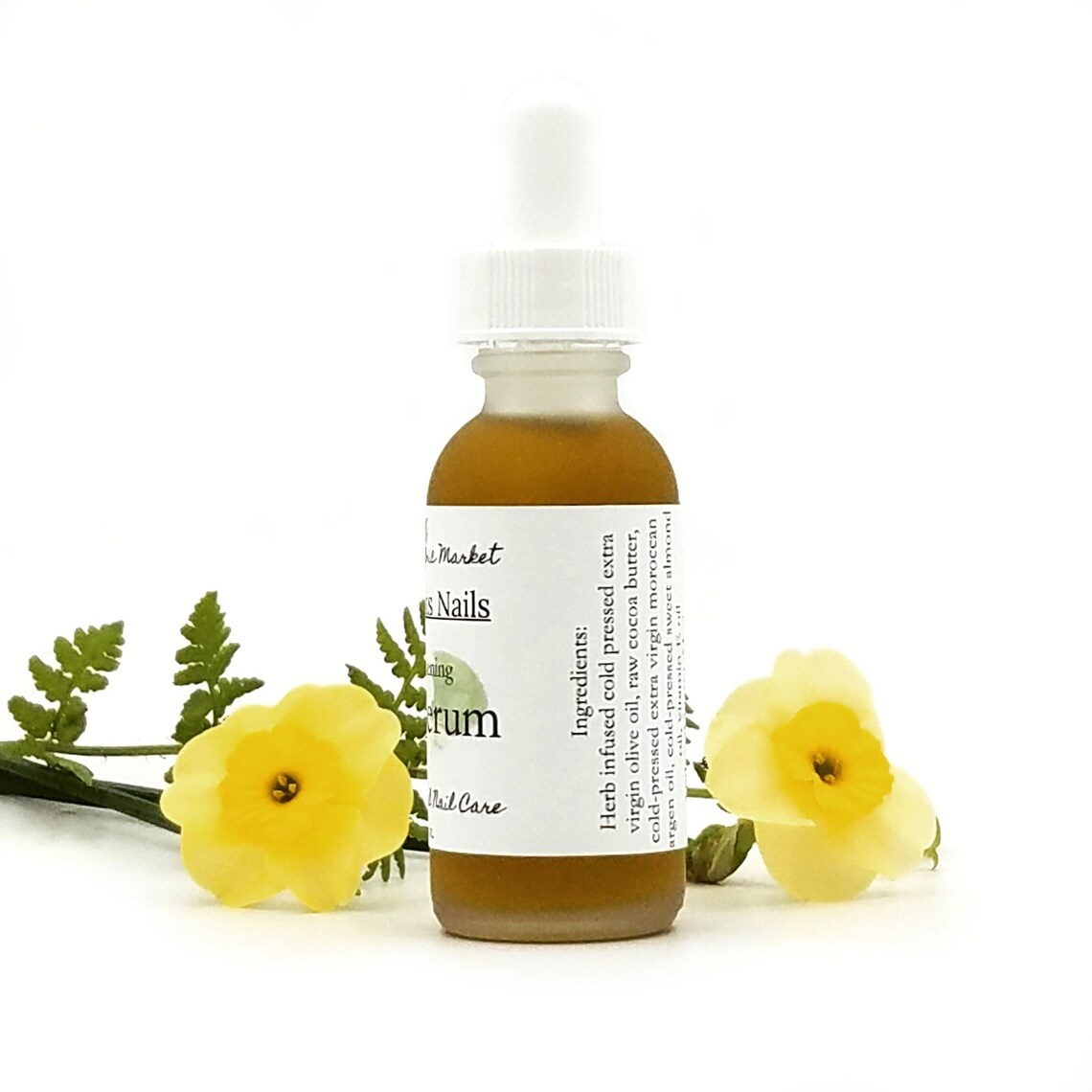 Organic Herbal Nail Serum for Stronger and Thicker Nails Etsy