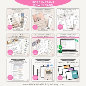 Home Building Checklist - 1-page Printable PDF for Home Build & Home ...