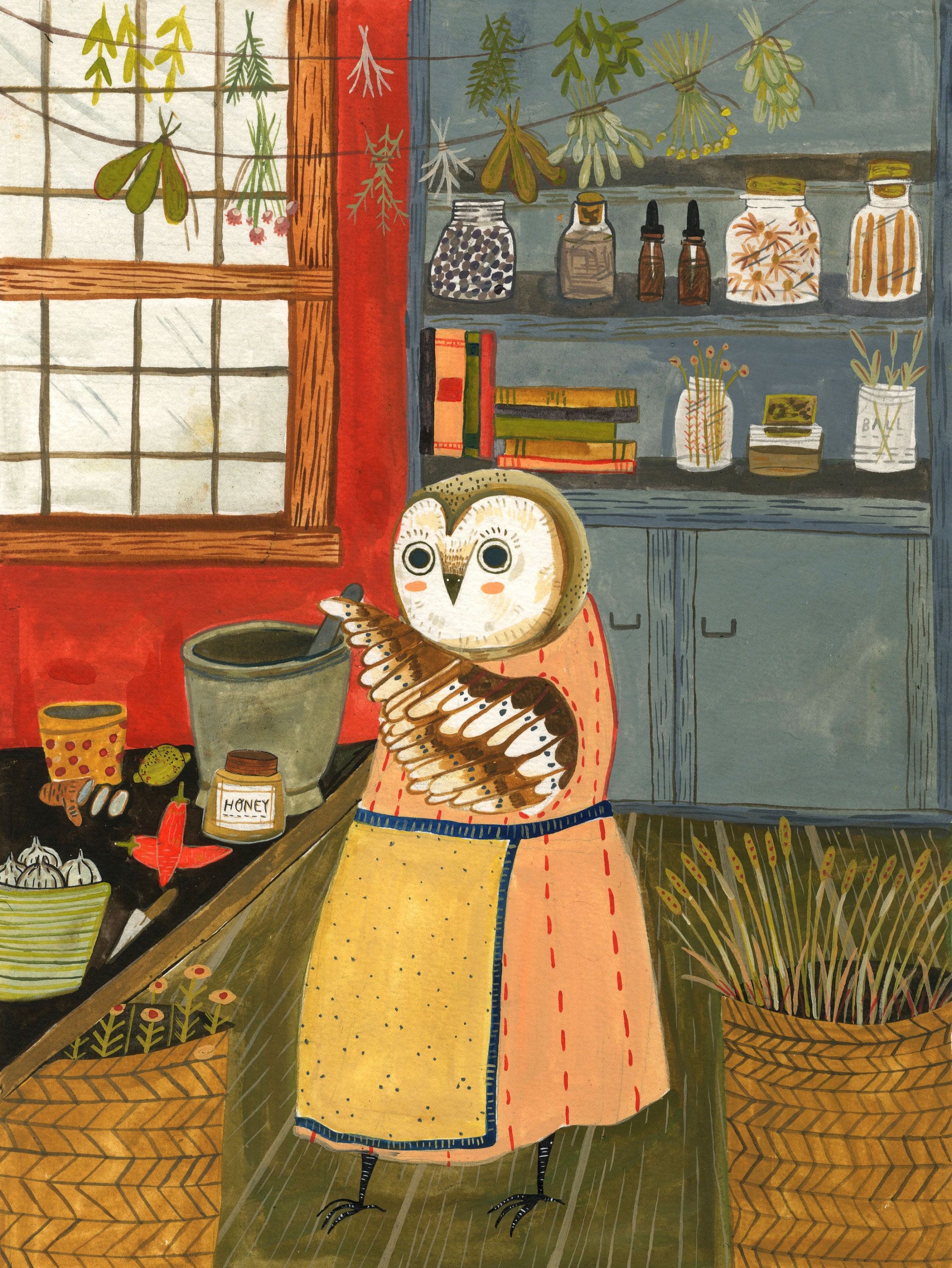 Owl's Apothecary Print