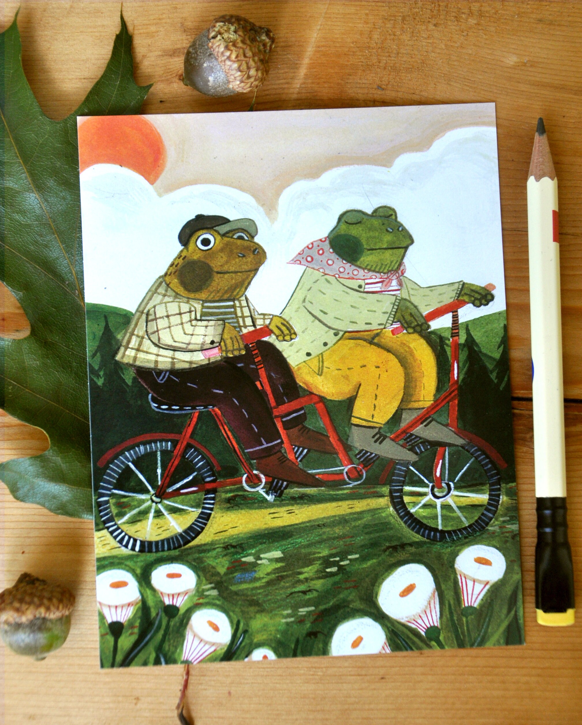 Frog and Toad Postcard