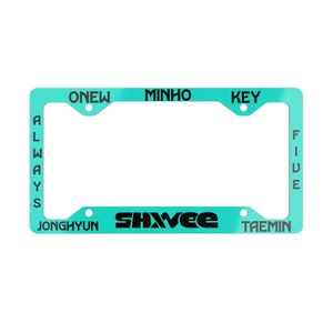 SHINee Always Five Metal License Plate Frame