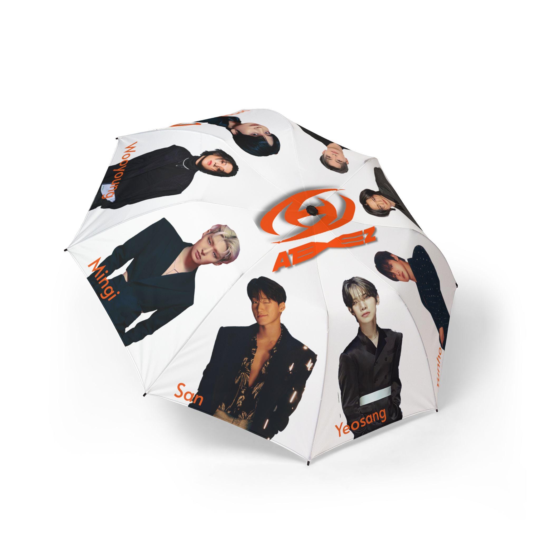 Ateez Fan Chant Semi-Automatic Foldable Umbrella