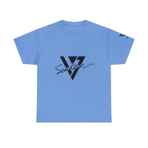 Camiseta unisex de algodón grueso inspirada en el logotipo de Seventeen