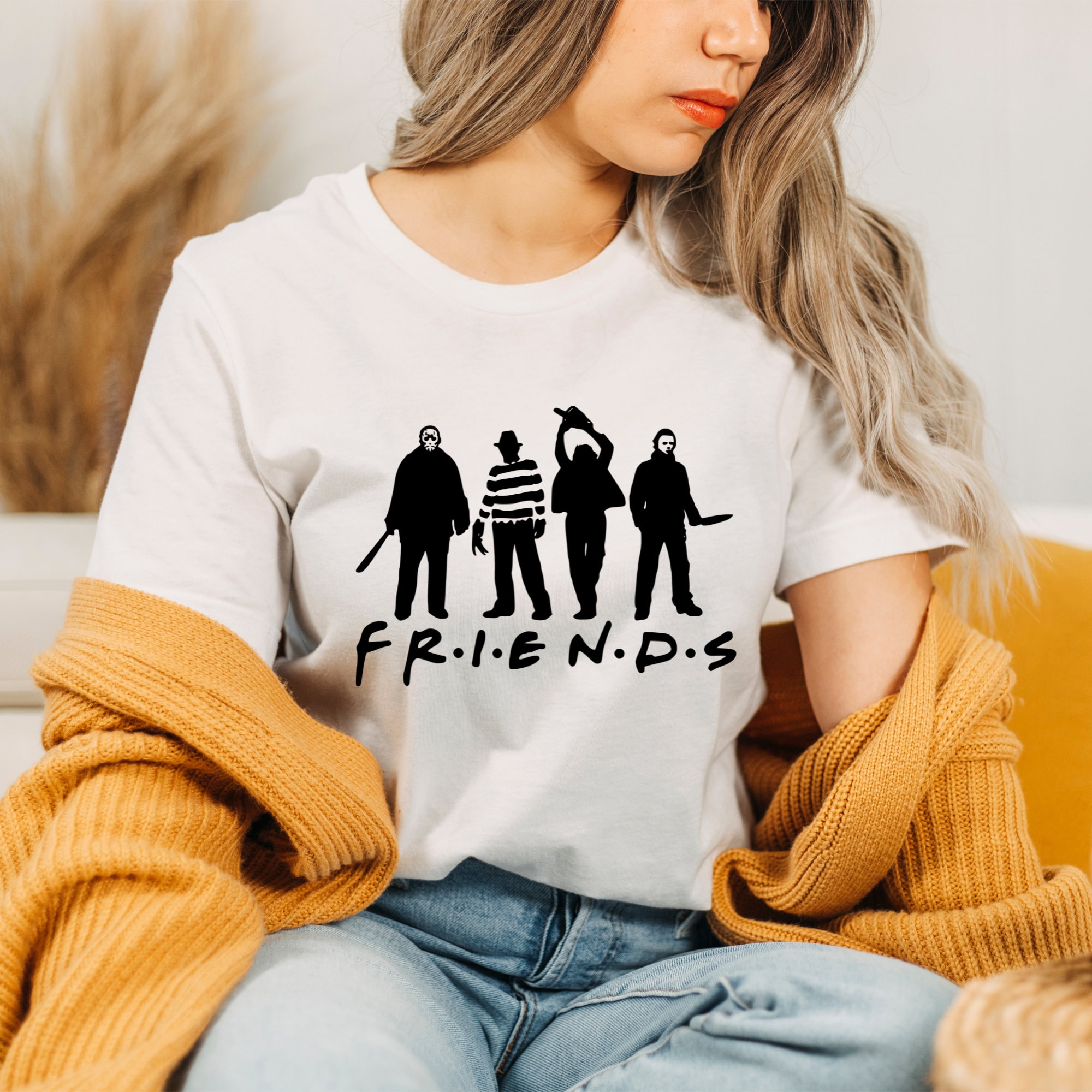 Discover Halloween Friends Horror Squad | HorrorFilm | Halloween Party T-Shirt