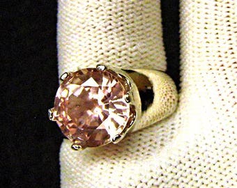 MORGANITE RING 5.65 ct *11mm * size 7 * USA * tolpa * pink gem*  Morganite jewelry * gifts for her Mothers day * Valentine gift * pink beryl