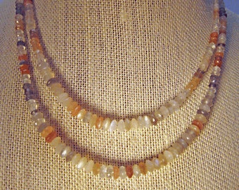 MOONSTONE  2 Moonstone Beaded Necklaces   Tolpa