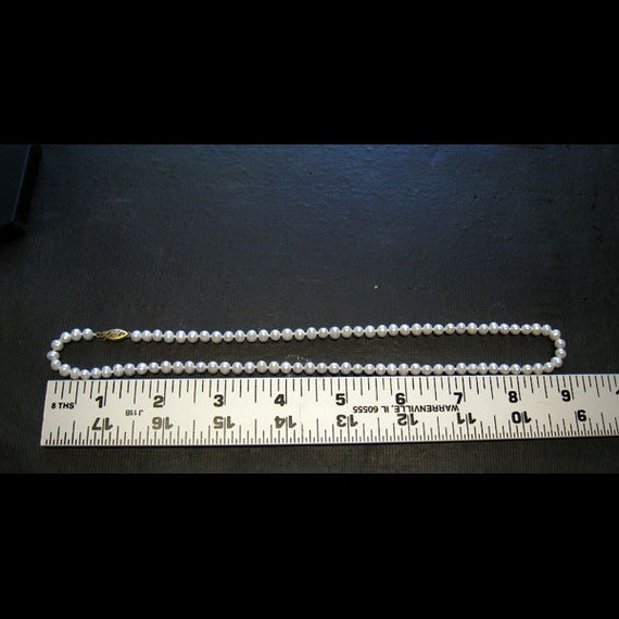 PEARL NECKLACE * knotted pearl necklace * 18 inch… - image 6